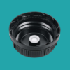 Din 61 T/E Cap Black - Vented