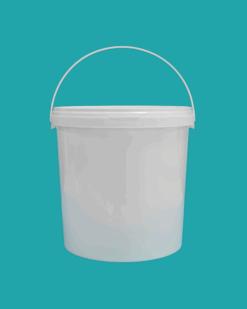 10ltr tall white bucket