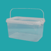 5ltr Rectangular Bucket Clear