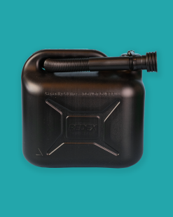 Metaplast 5.0 Litre U.N. Approved Plastic 'Boot' Fuel Can (Black)