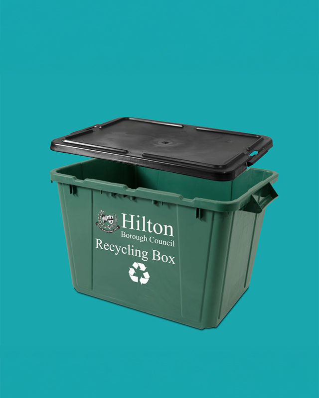 New Ergo 55L Kerbside Box & Lid